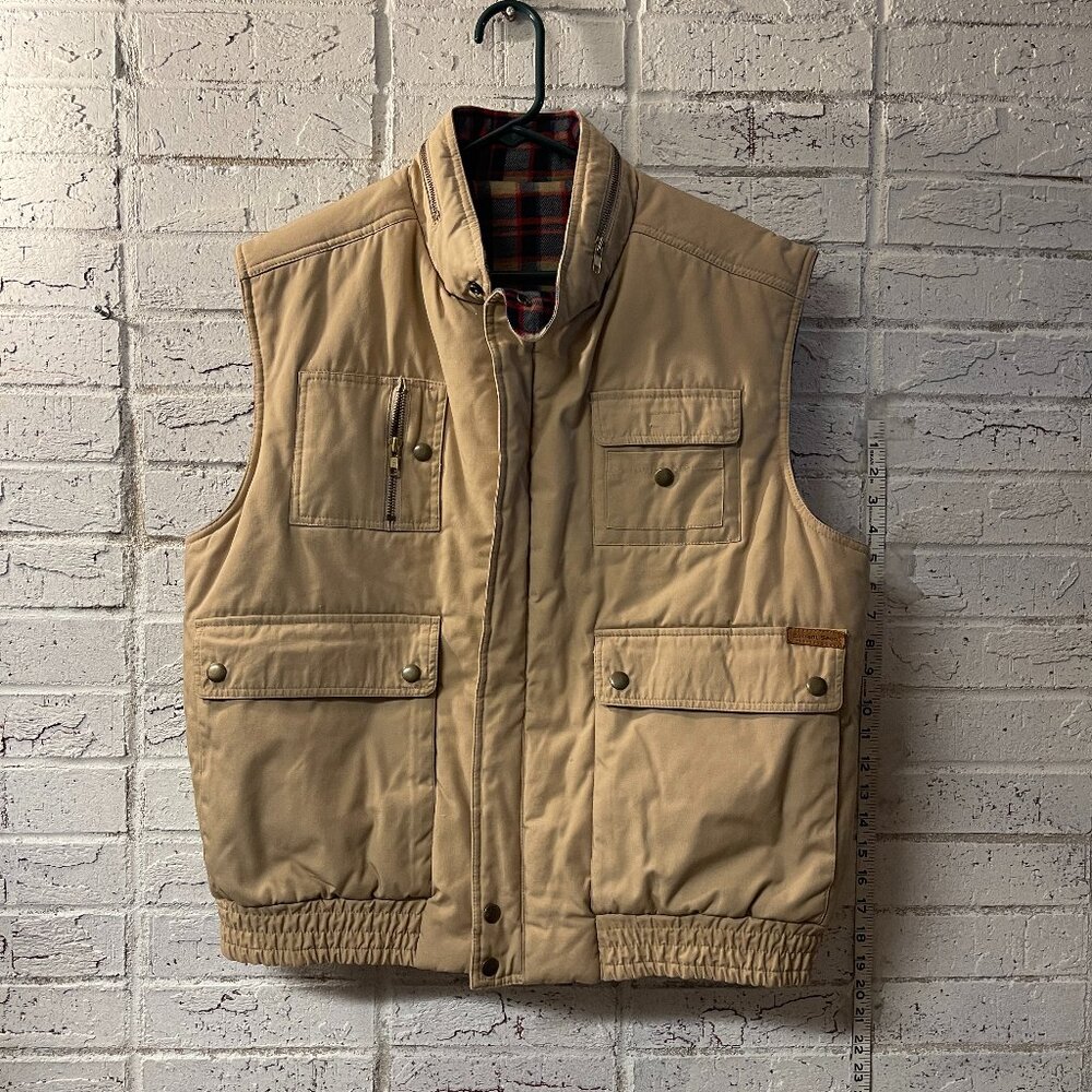 Vintage Beige Utility Vest - Current Seen 🏕️🦌